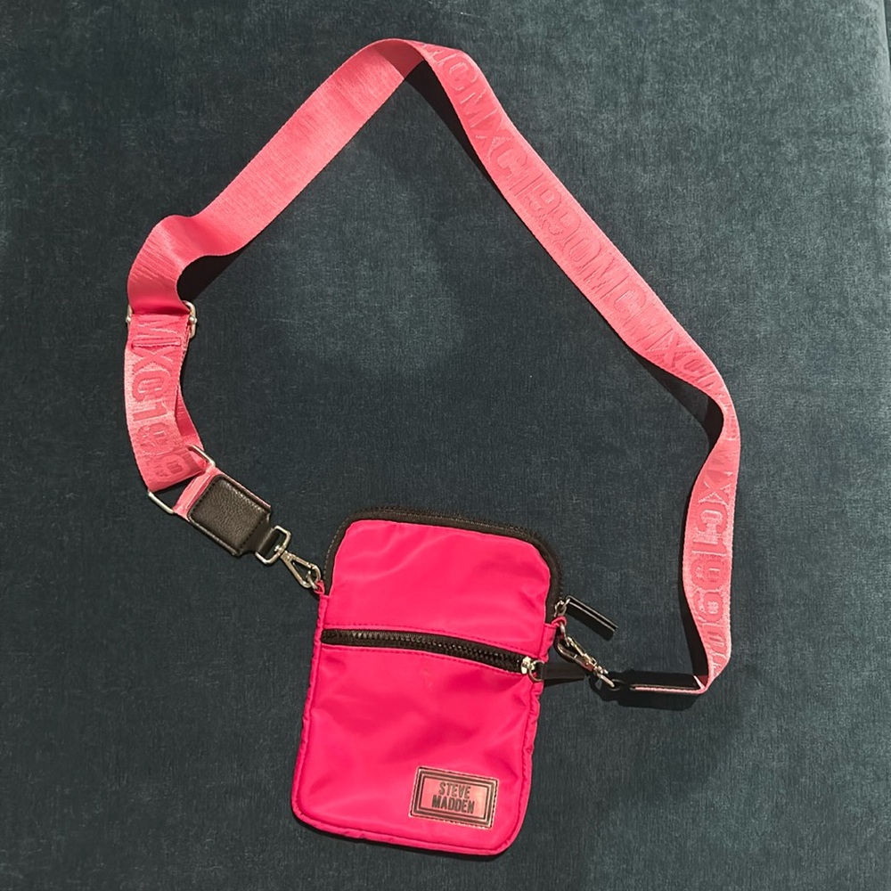 Hot pink crossbody bag